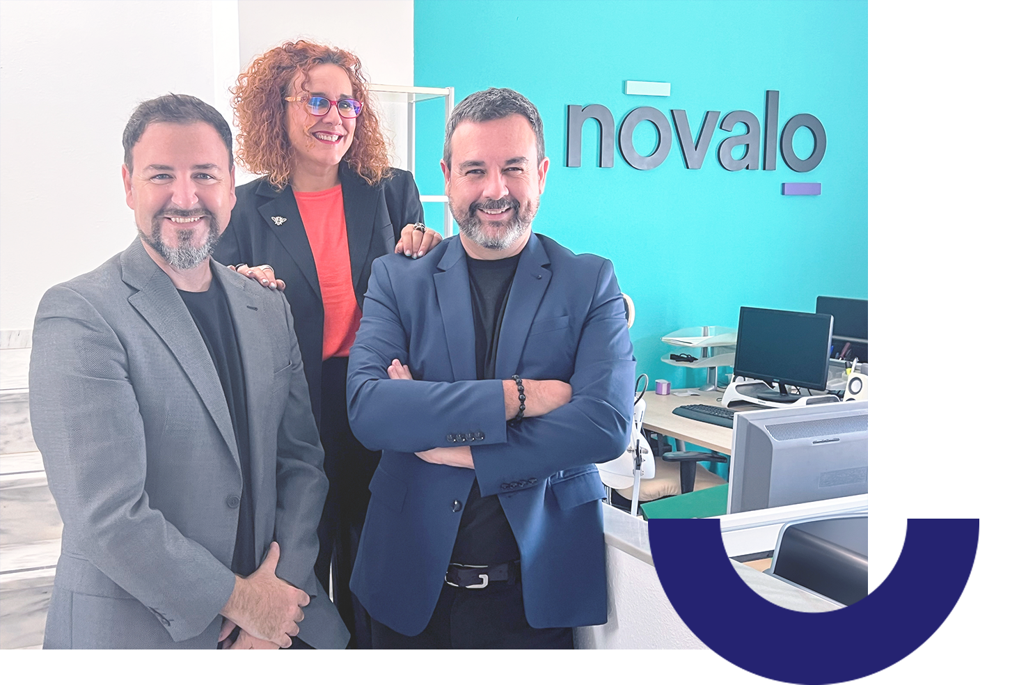 Carlos Bolívar, Sandra Lara and Valentín Barrantes