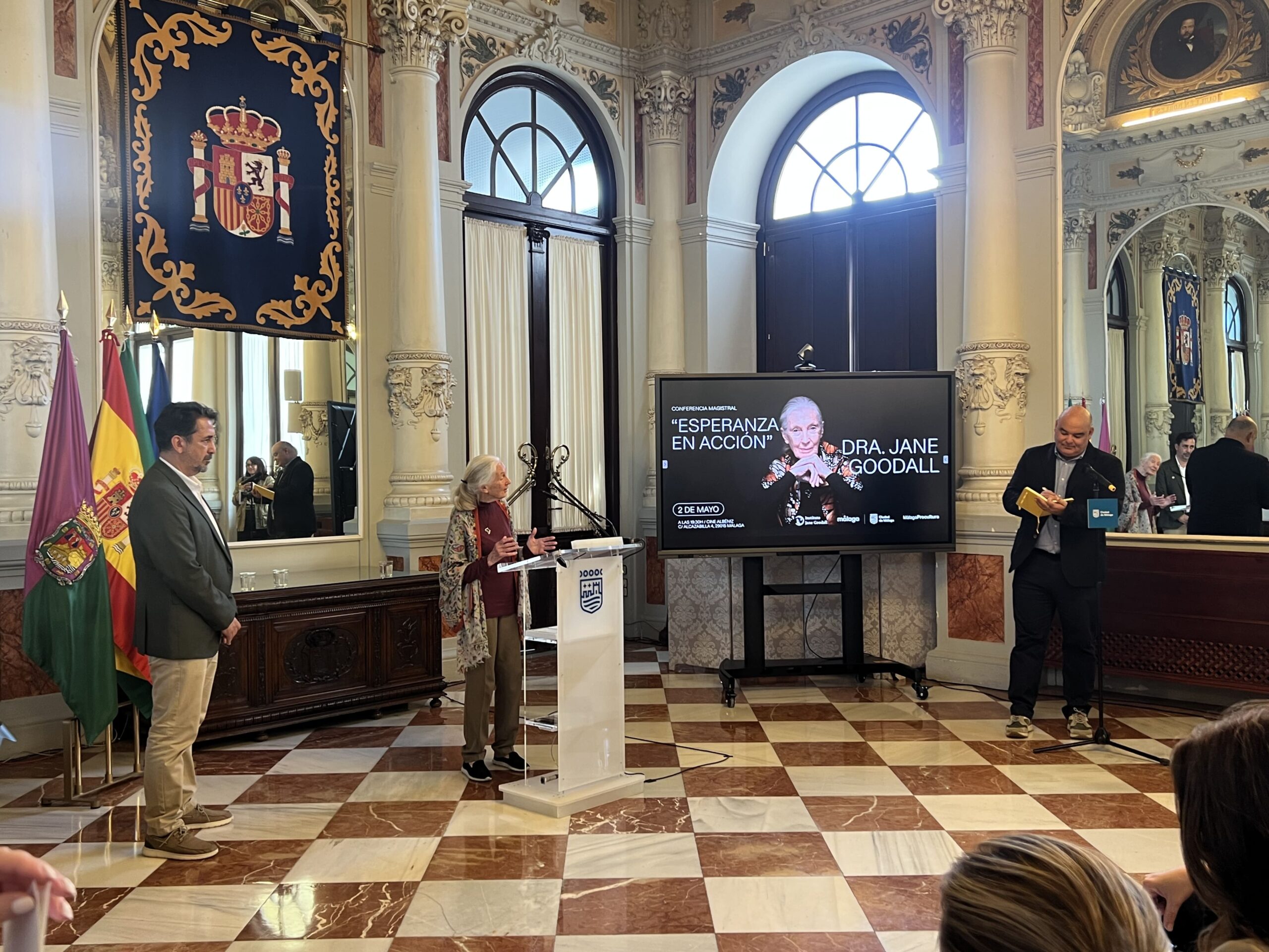 Interpretación de la charla de Jane Goodall en Málaga